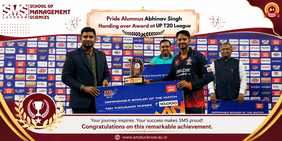From SMS Lucknow to the UP T20 League: A Proud Alumni Achievement